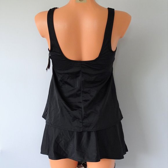 NWT Reebok Chevron Pink 2 Pc Skirted Tankini Set - Picture 4 of 4